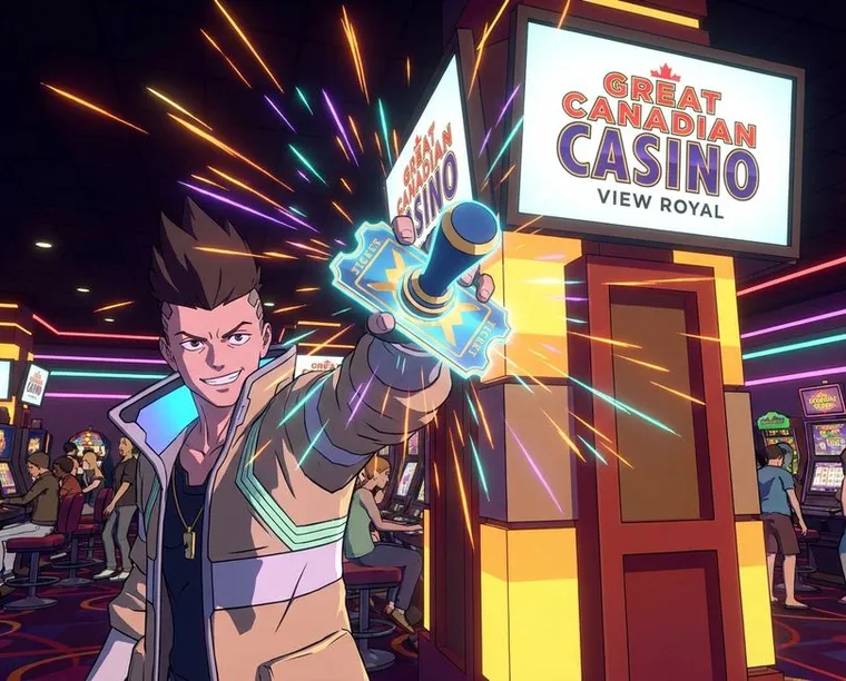 entering a promo code for rewards (Great Canadian Casino View Royal)